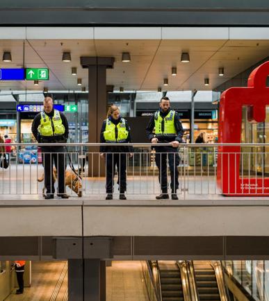 Transportpolizei im Bahnhof Bern